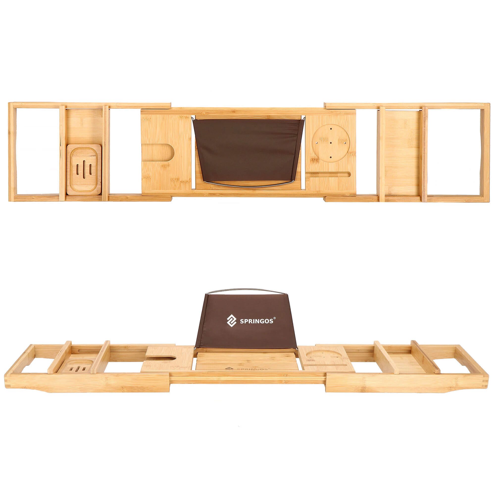 HA1024 BAMBOO BATHTUB SHELF