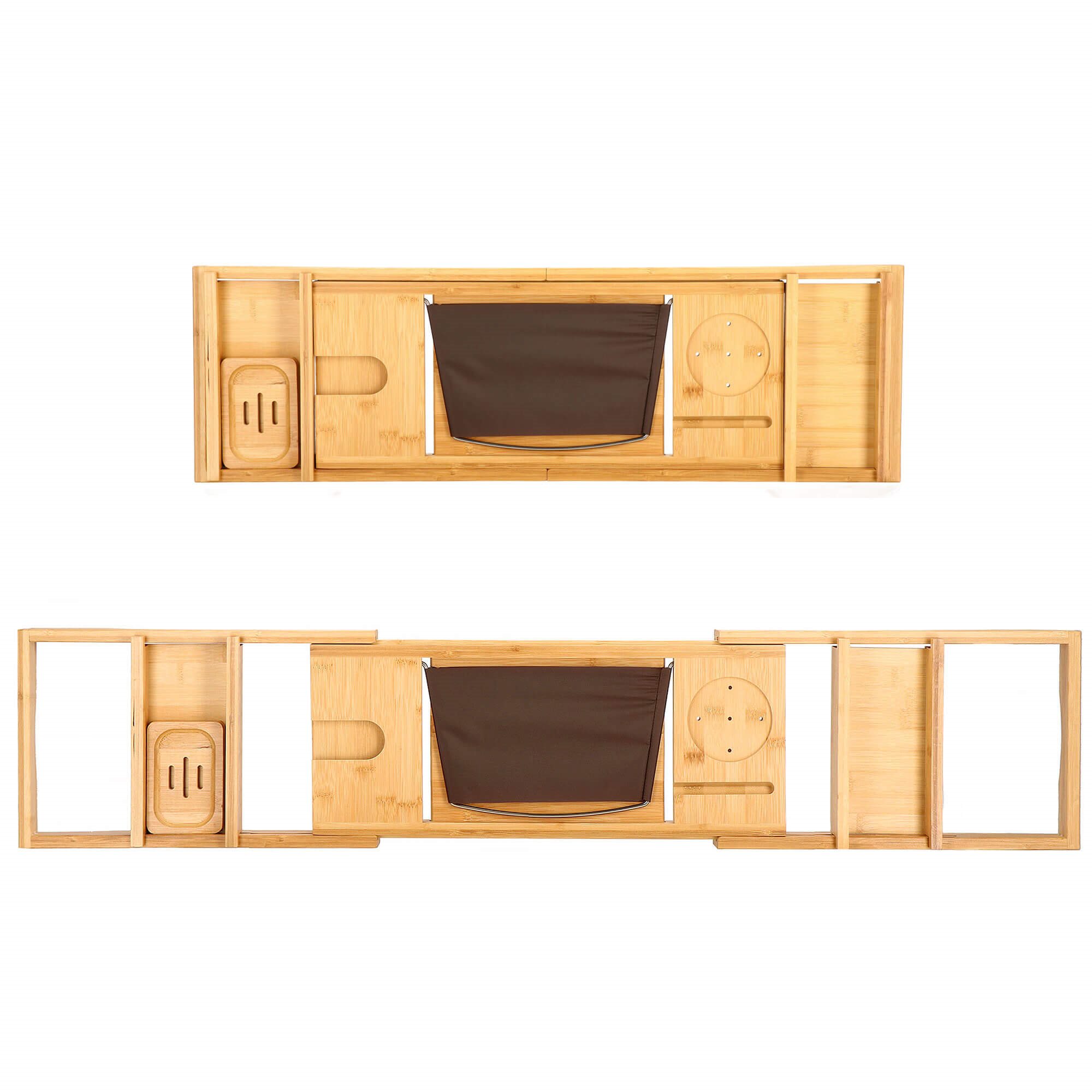 HA1024 BAMBOO BATHTUB SHELF