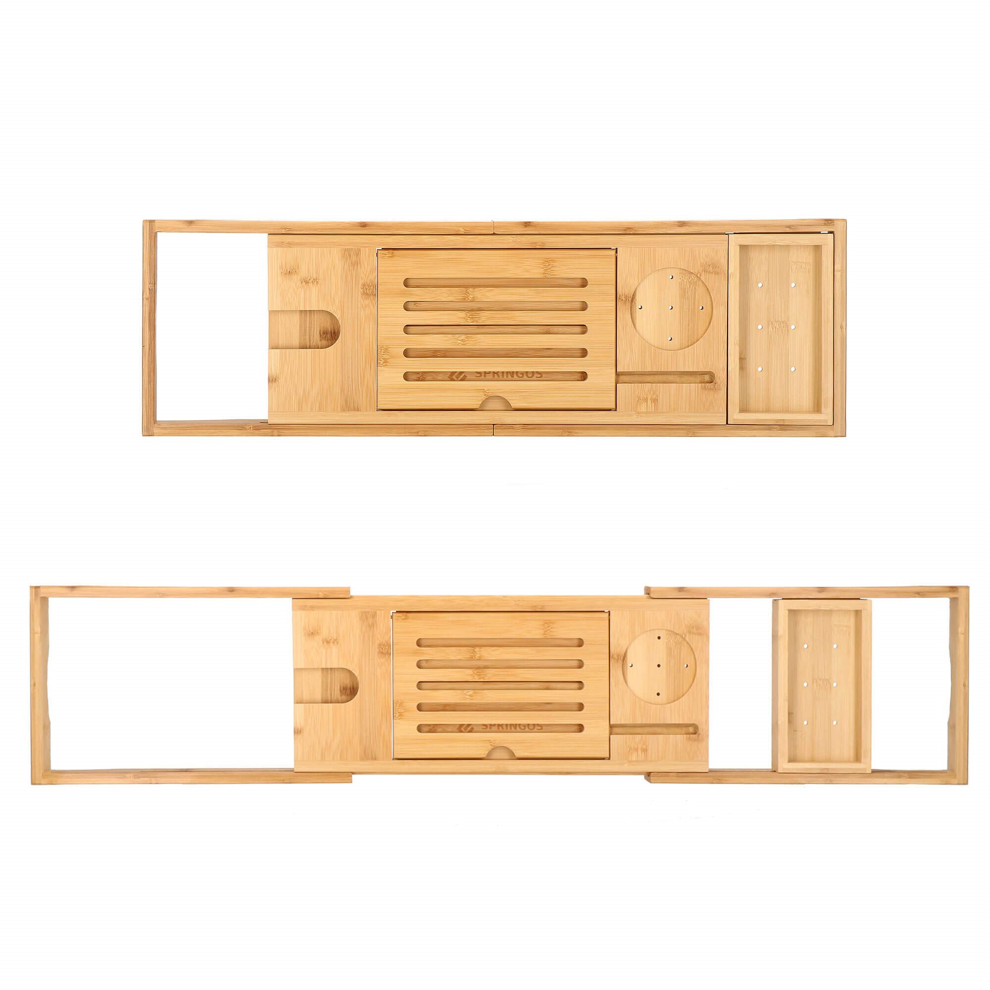 HA1025 BAMBOO BATHTUB SHELF
