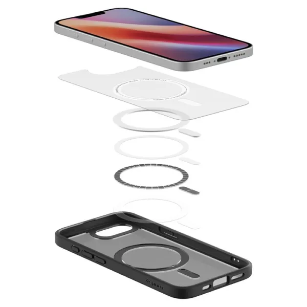 Spigen Ultra Hybrid Mag MagSafe - Case for iPhone 17e / 16e (Frost Black)