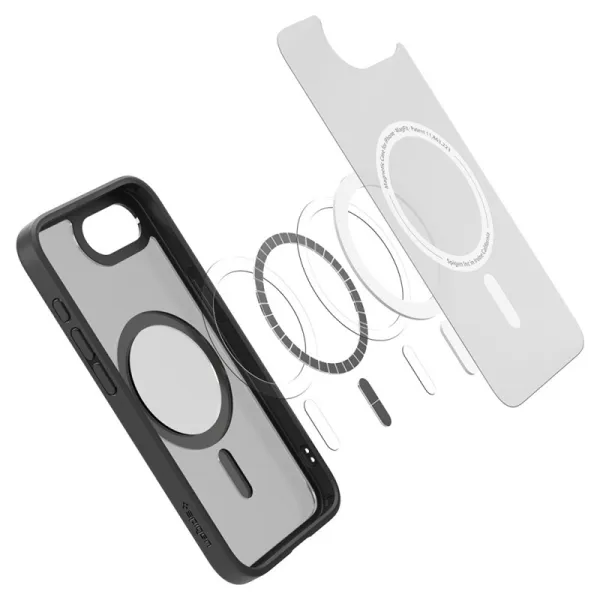 Spigen Ultra Hybrid Mag MagSafe - Case for iPhone 17e / 16e (Frost Black)