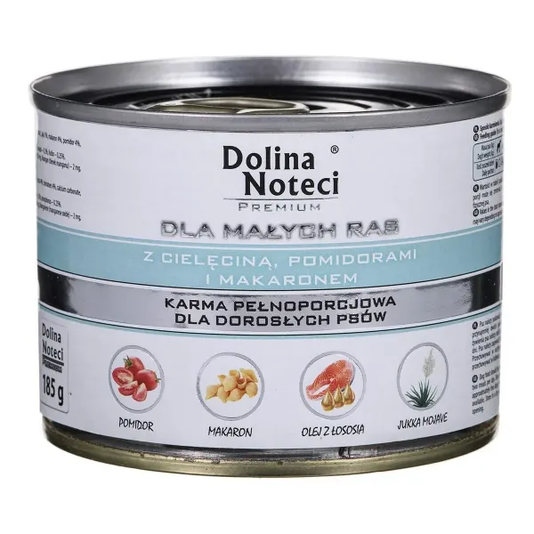 Wet food Dolina Noteci Premium Chicken Veal Pig Tomato 185 g