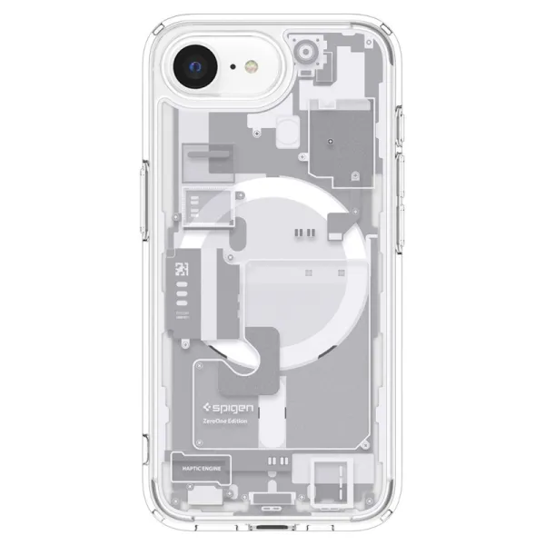 Spigen Ultra Hybrid Mag MagSafe - Case for iPhone 17e / 16e (Zero One White)