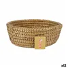 Multi-purpose basket Privilege Korne Brown 27 x 27 x 9 cm wicker Circular (12 Units)