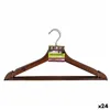 Set of Clothes Hangers Confortime Brown Wood 3 Pieces (24 Units)