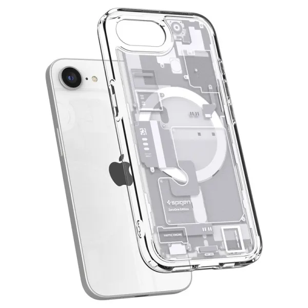 Spigen Ultra Hybrid Mag MagSafe - Case for iPhone 17e / 16e (Zero One White)