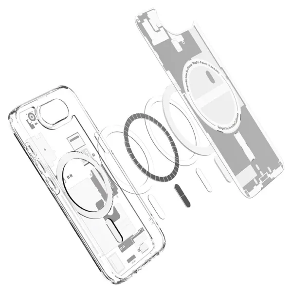 Spigen Ultra Hybrid Mag MagSafe - Case for iPhone 17e / 16e (Zero One White)