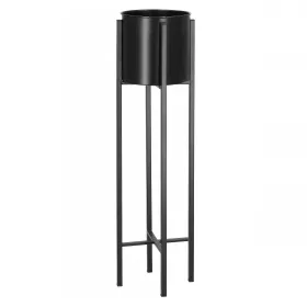 Standing Flower Stand Springos GA0196, 74 cm, Black, Modern Loft Style