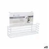 Basket for Kitchen Shelf Confortime White 34 x 12 x 22 cm (12 Units)