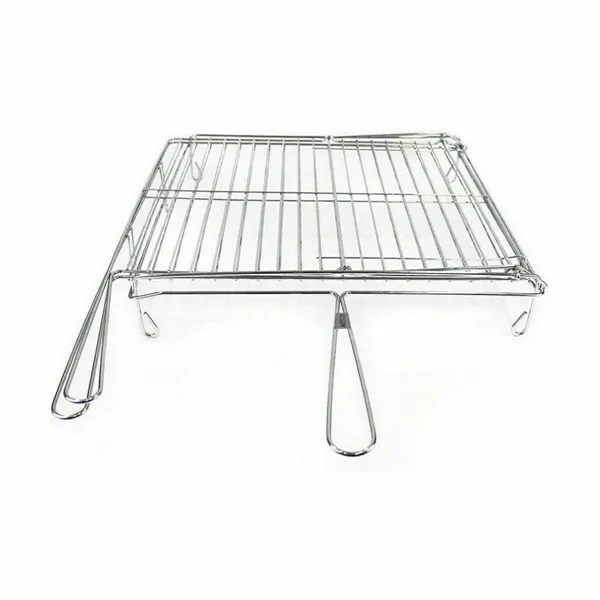 Grill Algon Chromed Rotating Silver 45 x 50 x 9 cm (4 Units)