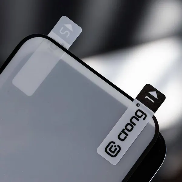Crong 7D Nano Flexible Glass - Unbreakable 9H hybrid glass for the entire iPhone 14 Pro Max screen