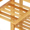 Wooden flowerbed