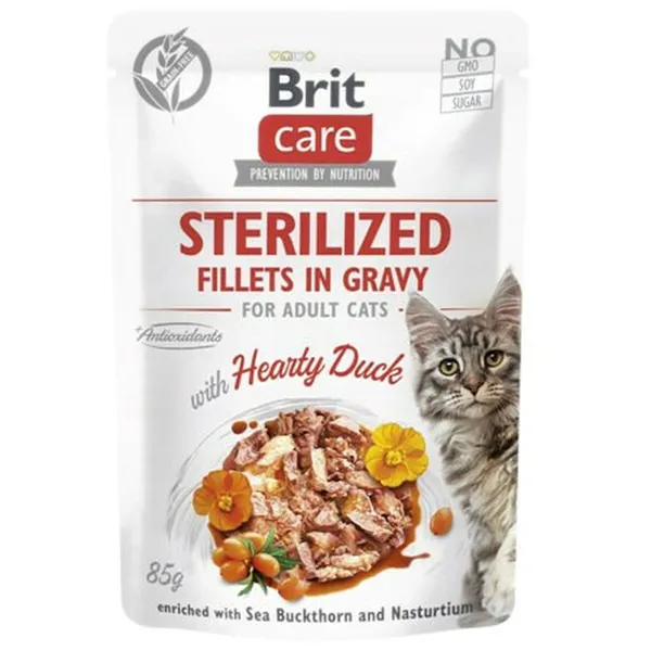 Cat food Brit Sterilized Duck 85 g