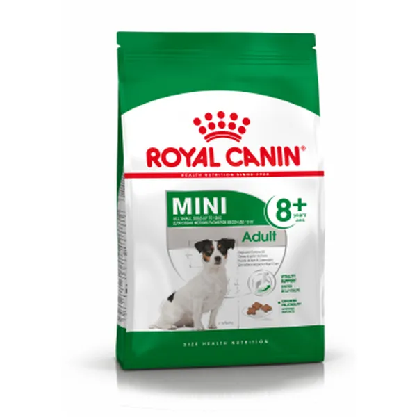 Fodder Royal Canin Mini Adult 8+ Adult Corn 2 Kg