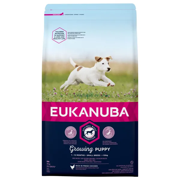 Fodder Eukanuba Growing Puppy Small Breed Kid/Junior Chicken 3 Kg