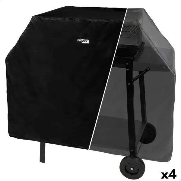 Protective Cover for Barbecue Aktive Black 4 Units 142 x 120 x 60 cm