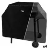 Protective Cover for Barbecue Aktive Black 4 Units 142 x 120 x 60 cm