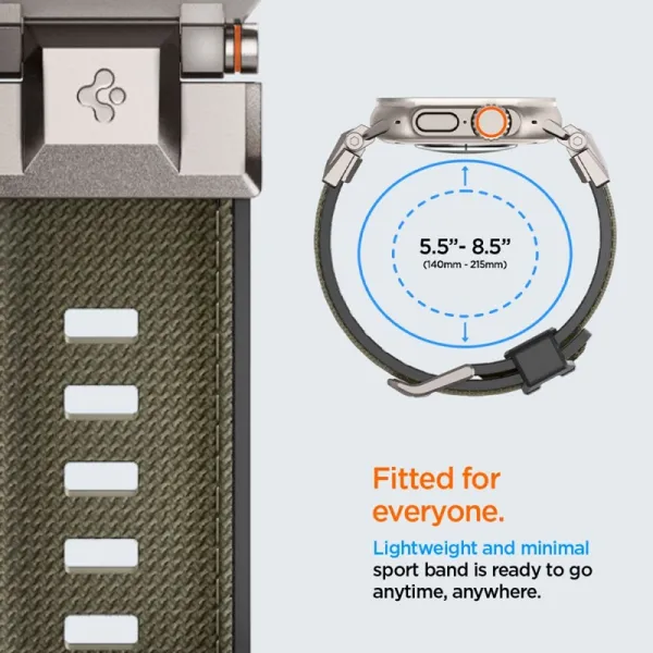 Spigen DuraPro Armor - Band for Apple Watch 44/45/46/49 mm (Military Green)