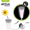 Solar garden lights Aktive Plastic 6,7 x 39 x 6,7 cm (24 Units)