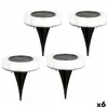 Set of solar garden lights Aktive 4 Pieces ABS 10,5 x 12,5 x 10,5 cm (6 Units)