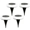 Set of solar garden lights Aktive 4 Pieces ABS 10,5 x 12,5 x 10,5 cm (6 Units)