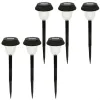 Set of solar garden lights Aktive 6 Pieces Stainless steel Plastic 10 x 38 x 10 cm (4 Units)