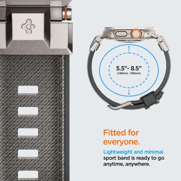 Spigen DuraPro Armor - Band for Apple Watch 44/45/46/49 mm (Grey)