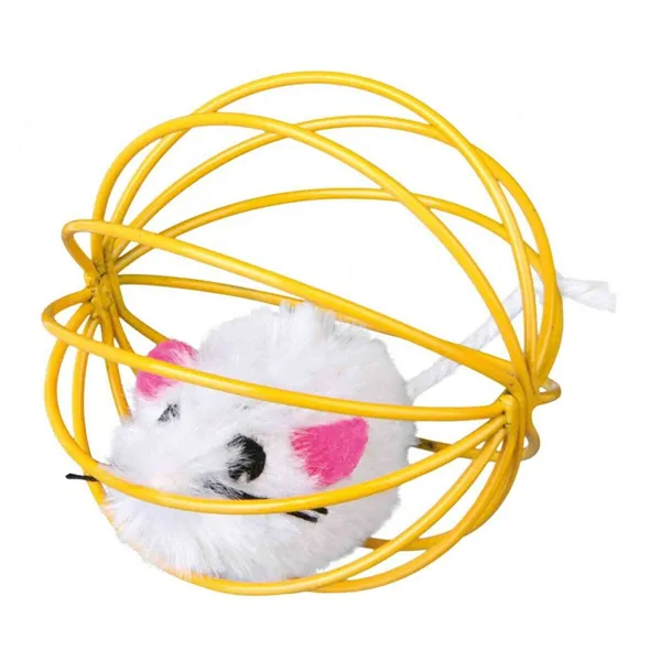 Toys Trixie Mouse in a Wire Ball Multicolour Polyester