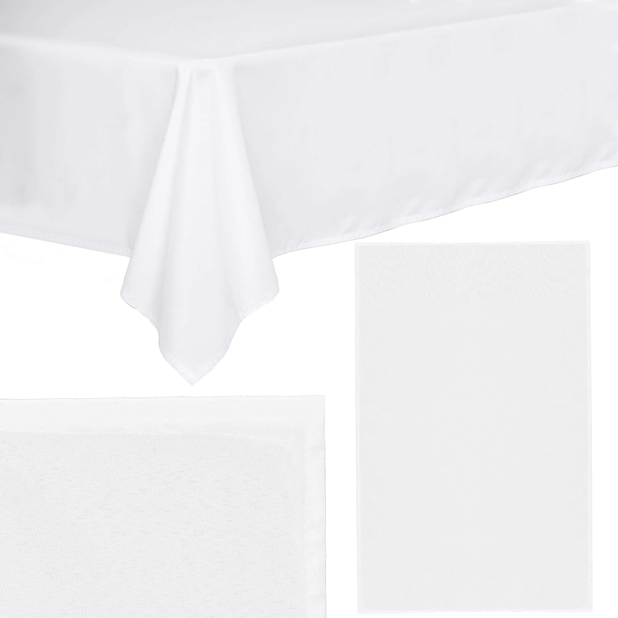 Tablecloth Springos CA1223 white 140x220cm