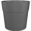 Self-watering flowerpot Artevasi Capri Large Anthracite Plastic Ø 30 cm