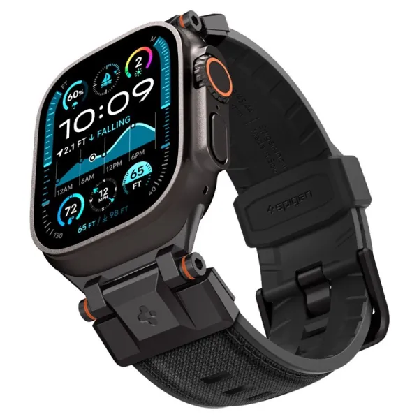 Spigen DuraPro Armor - Band for Apple Watch 44/45/46/49 mm (Black Edition)