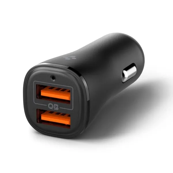 Spigen Essential EV302 - Car Charger 2x USB-A 30W (Black)