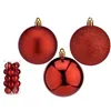 Set of Christmas balls Ø 7 cm Red Plastic (12 Units)