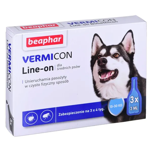 Food Supplement Beaphar VERMIcon Line-on Dog M Anti-parasites