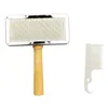 Dog Brush Trixie 2354 White Silver Wood