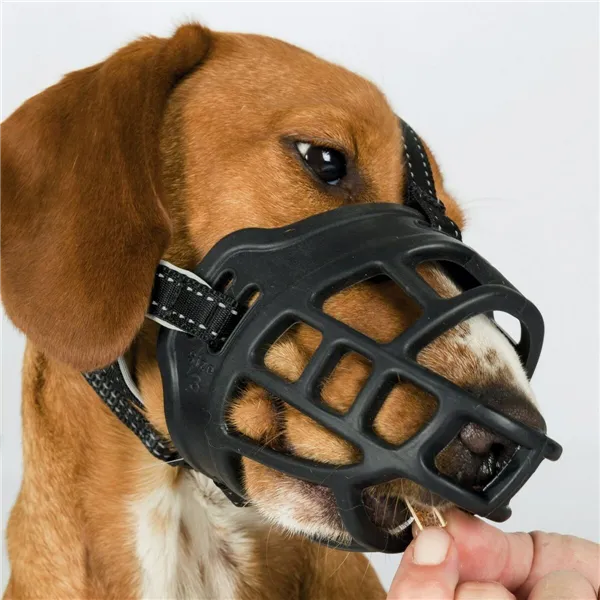 Muzzle Trixie Black Monochrome M/L 22 cm