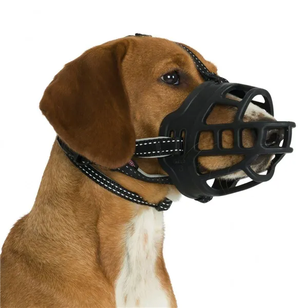 Muzzle Trixie Black Monochrome M/L 22 cm