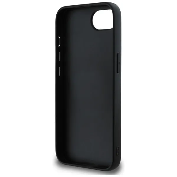 Guess Grained Big 4G Logo Small Classic Logo - Case for iPhone 16e (black)