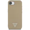Guess Grained Triangle MagSafe - Case for iPhone 16e (brown)