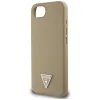 Guess Grained Triangle MagSafe - Case for iPhone 16e (brown)