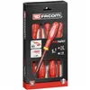 Screwdriver Set Facom Protwist Isolated 1000V AT5VE.PB Flat Pozidriv 5 Pieces