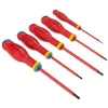 Screwdriver Set Facom Protwist Isolated 1000V AT5VE.PB Flat Pozidriv 5 Pieces