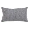 Cushion Polyester Cotton Grey 50 x 30 cm