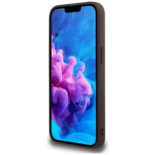 Guess 4G Ring Triangle Logo MagSafe - Case for iPhone 16e (brown)