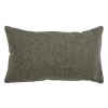 Cushion Polyester Cotton Grey 50 x 30 cm