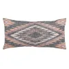 Cushion Cotton Grey Pink 30 x 60 cm