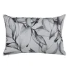 Cushion Polyester Cotton White Black Sheets 45 x 30 cm