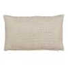 Cushion Cotton Linen Grey 50 x 30 cm