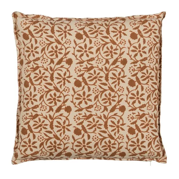 Cushion Cotton Brown Beige 50 x 50 cm