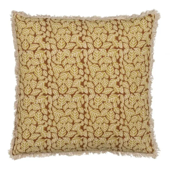 Cushion Cotton Brown Beige 50 x 50 cm